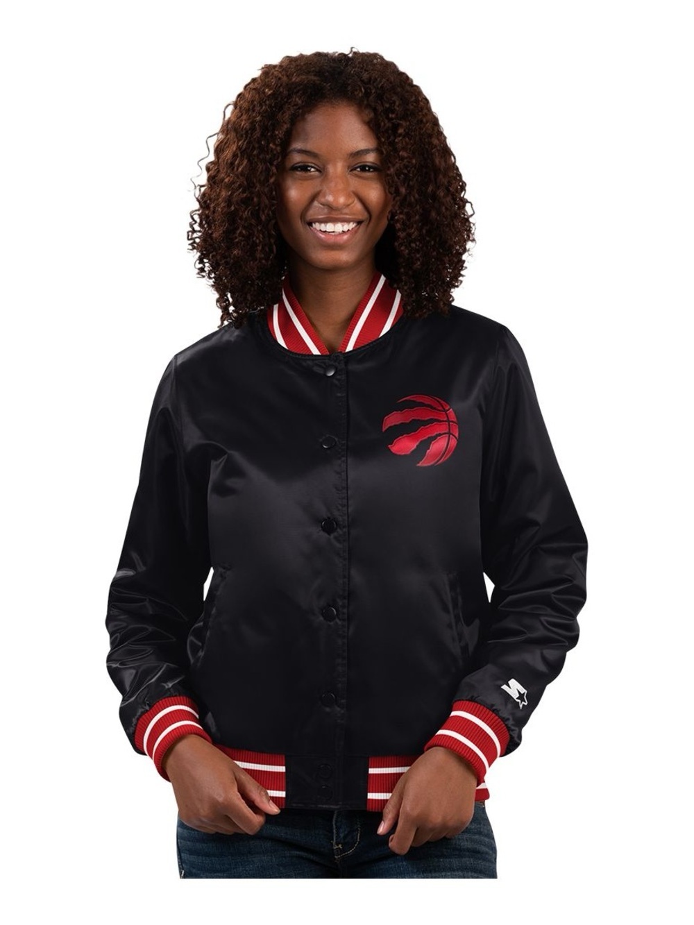 STARTER Raptors Satin Varsity Jacket - Picture 2 of 7